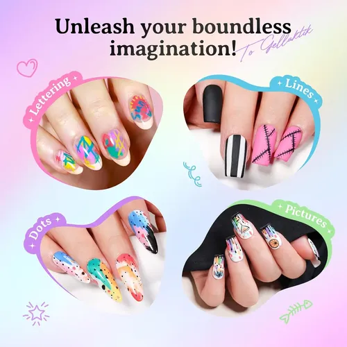 Set 24 Marcadores Uñas Colores Secado Rápido Diy