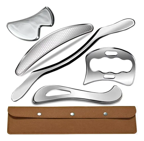 Set De Raspadores Musculares 5 En 1 De Acero Inoxidable Mass