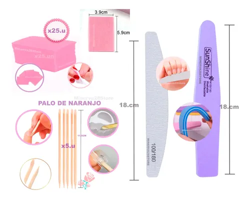 Kit Uñas Soft Gel Prelimado, Pressgel, Cabina Bombon, Aceite