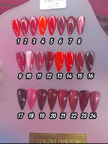 Esmalte Semipermanente Uv Charm Limit Rojos Clasicos Cat Eye