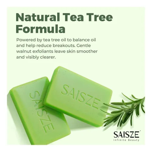 Jabón De Árbol De Té Saisze, Barra De Jabón Hecha A Mano La