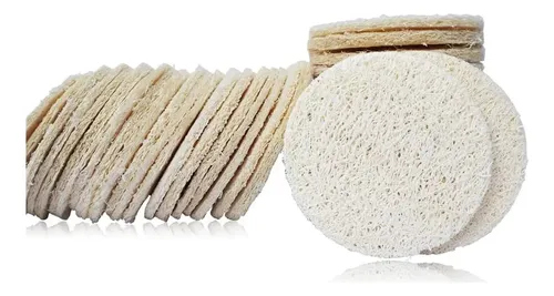 Conjunto De 25 Discos Exfoliantes De Luffa Natural Para La
