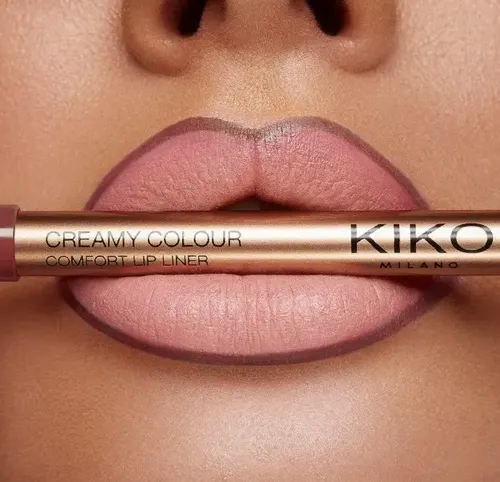 Delineador Labial Kiko Milano Creamy Comfort Waterproof Color 05 Marrón Rosado