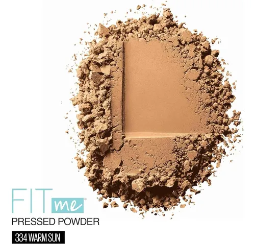Polvo Maquillaje Maybelline Fit Me Mate 334 Sol Cálido 7.9g