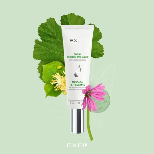Mascara Refrescante Exel Con Extractos Vegetales Y Liposomas