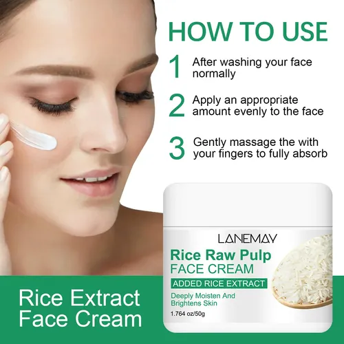 Crema Facial De Pulpa De Arroz Lanemay – Hidrata, Ilumina