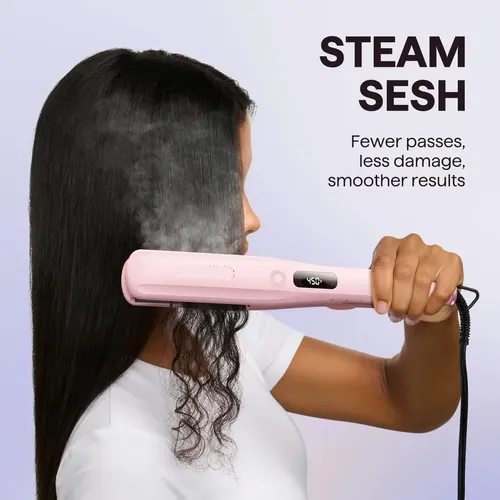Z Plancha De Pelo Con Función Vapor Para Alisar Y Ondular X