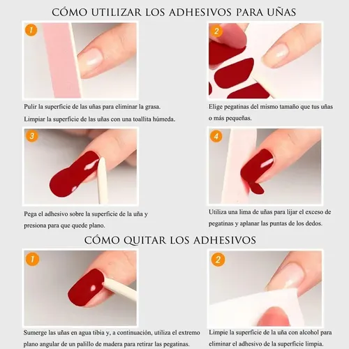 Z Hojas De Pegatinas Autoadhesivas Para Uñas Y Manos