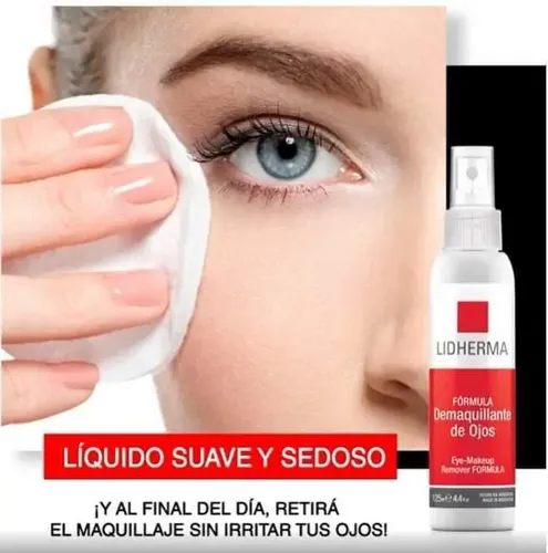 Demaquillante De Ojos Labios Y Rostro Sin Irritar Lidherma
