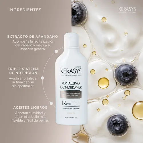 Kerasys Acondicionador Revitalizante Coreano 180 Ml