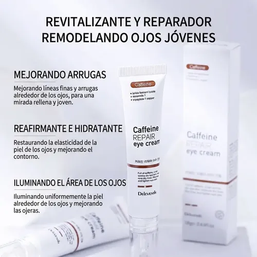 Bálsamo Contorno Ojos Cafeína 20g Hidratación Suave Brillo