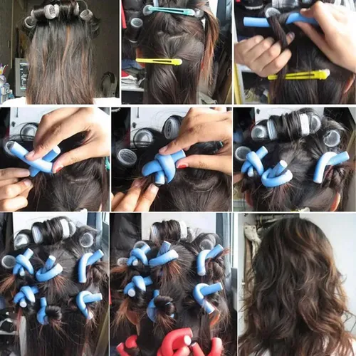 10 Rizadores De Espuma Flexibles Para El Cabello, 16 Mm