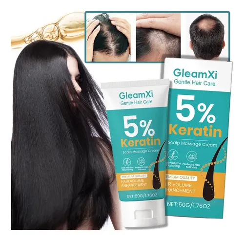 Crema Hidratante Para El Cuero Cabelludo Con Queratina Gleam