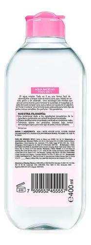 Agua Micelar Todo En 1 Skin Active Garnier 400 Ml