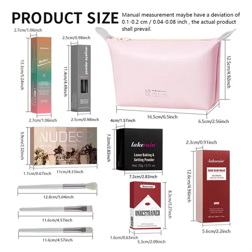 Blush Stick, Paleta De Sombras De Ojos Y Lápiz Labial: Set C