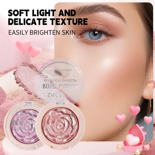 Shcoety Paleta 3d Rubor Iluminador Sombra Nariz Contorno Lar