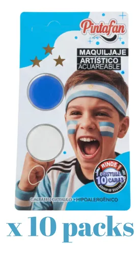 10 Combo Maquillaje Artistico Argentina Pintacaras Mundial