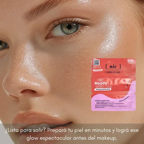 Mascara Facial Nic Get Ready Detox Exfoliante Iluminadora X3