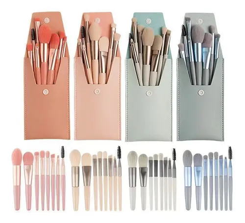 Juego De Brochas De Maquillaje, 4 Kits, Pelo Sinté