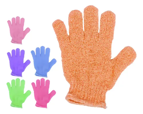 Guante Exfoliante Nylon Reutilizable Suave Iupi Shops Naranja
