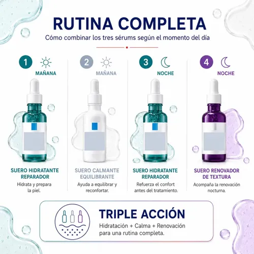 Kit Facial Con Serum Exfoliante, B5 Y B3 Niacinamida