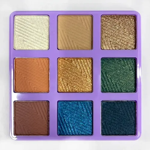 Paleta Tono 06 Sombras de Ojos X9 Tonos Brillante Mate Maquillaje Rostro Veoquiero