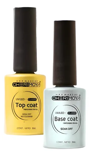 Base Coat Y Top Coat Cherimoya Esmalte Semipermanent Clasica