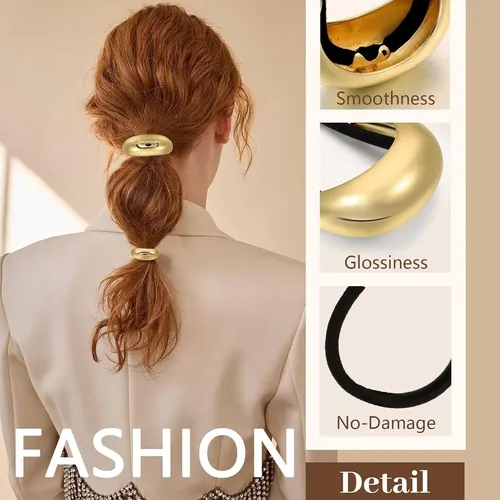 3 Cintas Para El Pelo De Metal Dorado Para Brazaletes Y Acce
