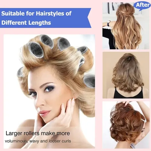 Rulos Térmicos Para El Cabello, 18 Unidades, Rizadores Autoa