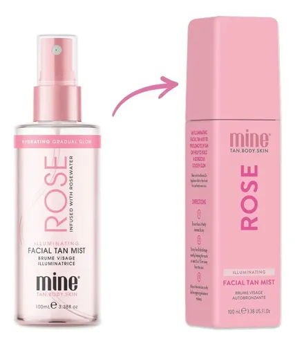 Aerosol Autobronceador Facial Minetan Rose, Bruma Bronceador