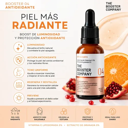 Booster 04 Antioxidante Vitamina C Liposomada Granada 30ml