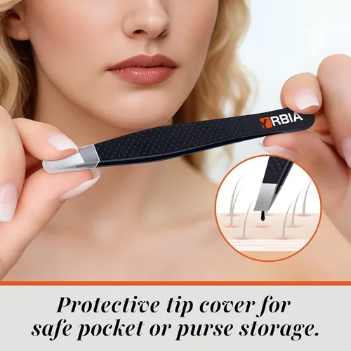 Pinzas De Cejas Yrbia Wide-tip Con Estuche