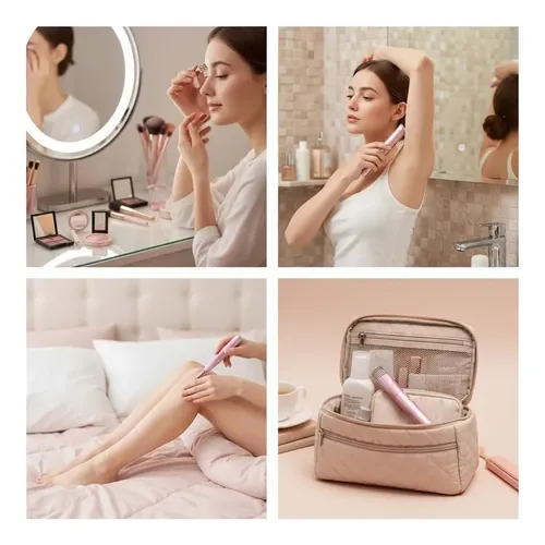 Depiladora Facial Cejas Mujer Recargable Piel Sensible
