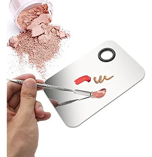 2x Paletas Profesionales De Maquillaje Acero Inoxidable