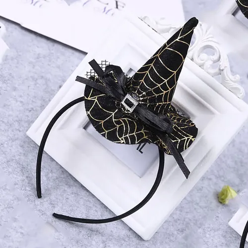 Diadema Divertida Con Forma De Pelo De Araña, Accesorios Par