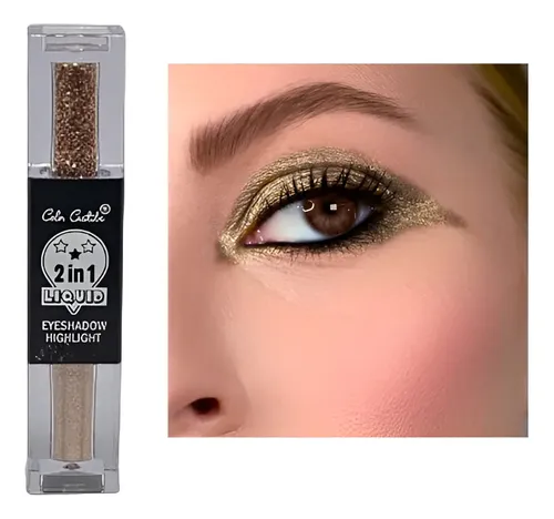 Sombra 2 En 1 Liquida  Y Sombra Con Glitter By Color Castibe