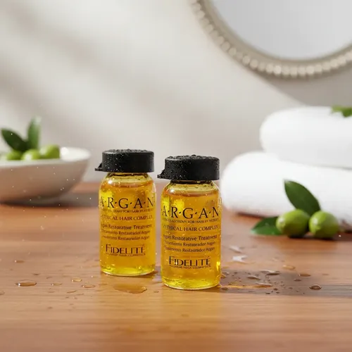 Fidelite 3 Ampollas Argan Reparadora Para Cabello X 15ml