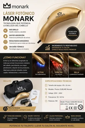 Monark Potenciador Tratamiento Capilar + Alisado + Nutricion
