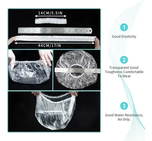 Tendencia Pack 100 Gorros De Baño Transparentes ..