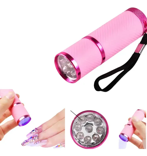 Linterna Uv Led Uñas Gel Lamapara Mini Portátil Esmaltes