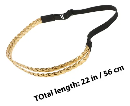 Diadema De Pelo Trenzado Elástica Ajustable