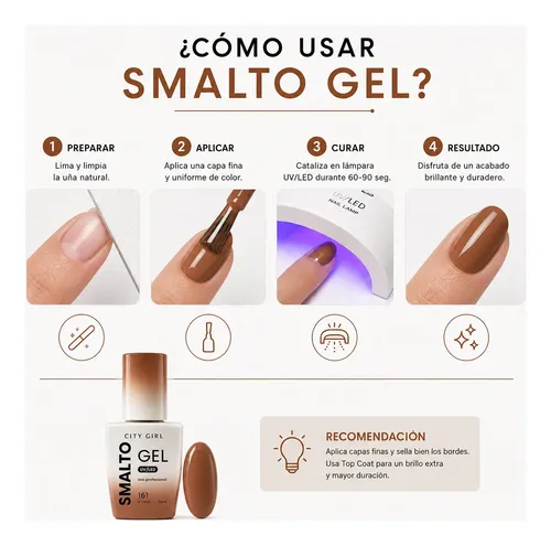 Esmalte Semipermanente City Girl 15ml Uv/led Profesional