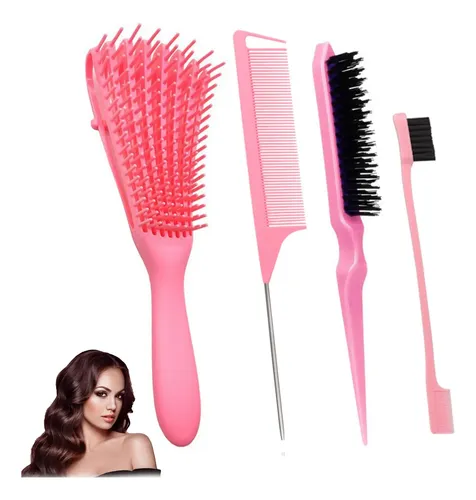 Set De 4 Cepillos De Peluquería Cepillo Para Cabello