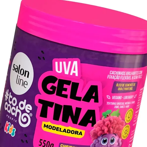 Salon Line To De Cacho Kids Gelatina Activador Rulos Uva 6c