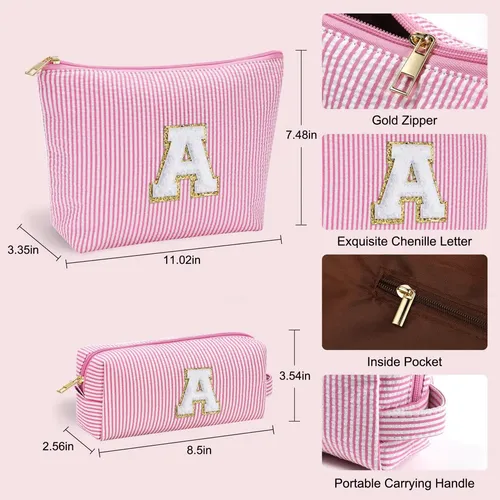 Bolsa De Maquillaje Yoolife Personalizada Con Bonita Inicial