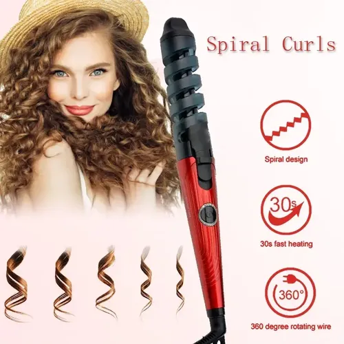 Buclera Rizador De Pelo Spirale Espiral Ceramica Rulera Rulo