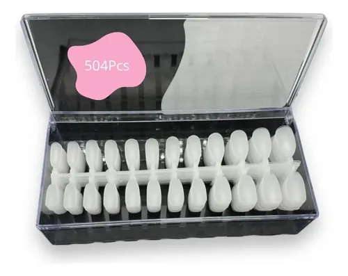Tips Soft Gel Coffin Medianos Forma Ataud Mate X504
