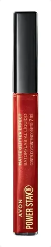 Labial Líquido Matte Glitter Effect Power Stay Scarlet Flame