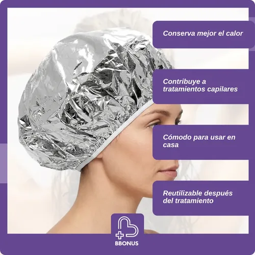 Gorro Térmico De Aluminio Para Baño De Crema X 3 Unidades