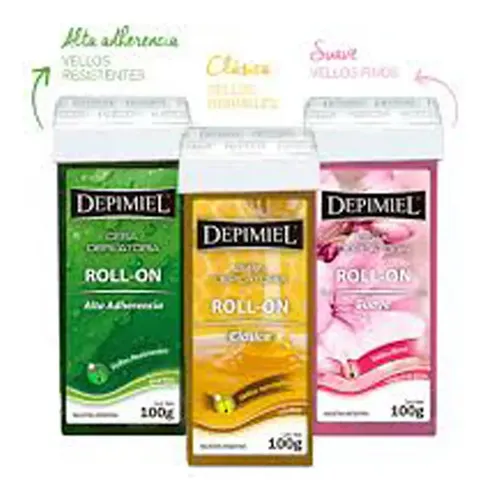 Cera Depilatoria Profesional Roll On Depimiel 6 Unidades